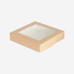 Коробка для печенья/конфет с окном крафт 26х15х4 см OSQ Tabox PRO 1450    ECO Tabox PRO 1450