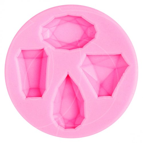 Молд силиконовый "Драгоценные камни" 4 шт 2818781, M-119