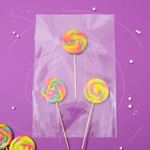 Пакетик прозрачный для сладостей 6х9 см 100 шт Пак-6