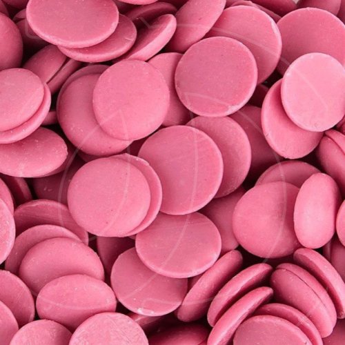 Шоколадная глазурь розовая со вкусом клубники со сливками ШОКОМИЛК 250 г 