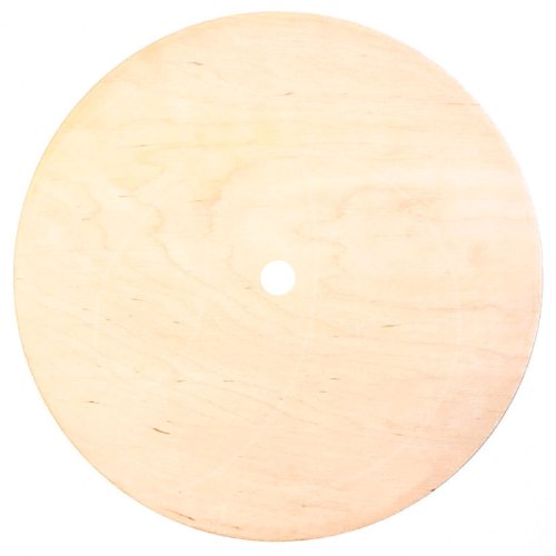 Подложка под торт деревянная с отверстием 3-4 мм 14 см 
