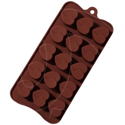 Форма силиконовая "Сердечки" 15 шт 2854626