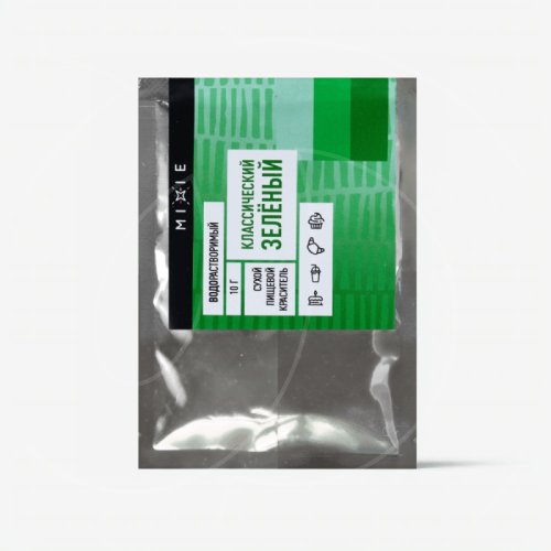 Краситель пищевой сухой водорастворимый MIXIE "Классический зелёный" 10 г 25054