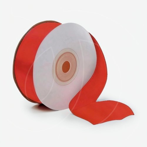 Лента для декора и упаковки Атласная Красная 2,5 см 69-25