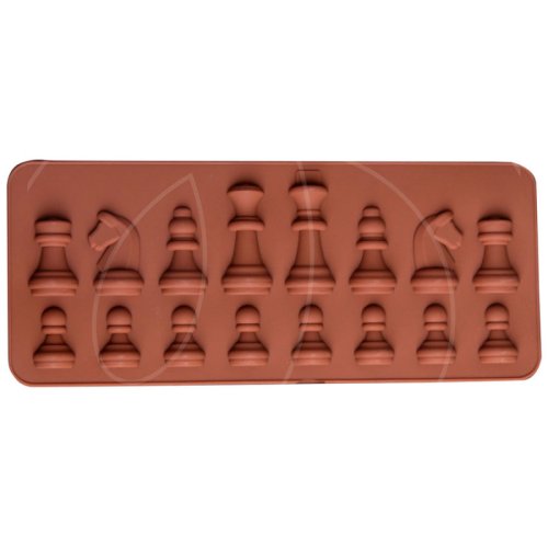 Форма силиконовая "Шахматы" 16 шт 4597553