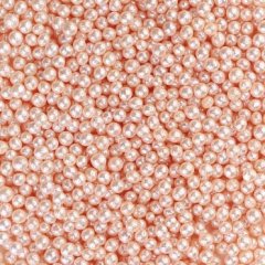 Посыпка кондитерская из дутого риса жемчуг блестящий "Пудровый" 50 г 802/2