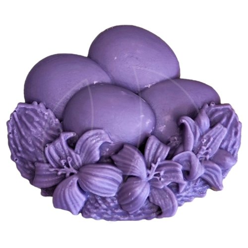 Молд силиконовый "Корзинка с пасхальными яйцами" 1634