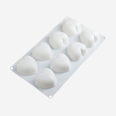 Форма силиконовая "Сердце" 8 шт 7721127, СФ-66