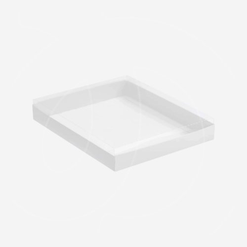 Коробка для сладостей с прозрачной крышкой 16х16х4 см 1 шт КУ-137