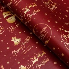 Бумага упаковочная "Золотой Новый год" 70х100 см 9842365