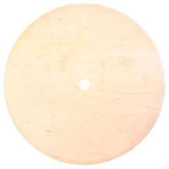 Подложка под торт деревянная с отверстием 3-4 мм 30 см 