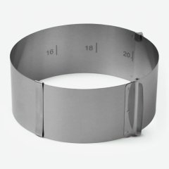 Форма металлическая для выпечки раздвижная Круг H8 D16-20 см 1205017