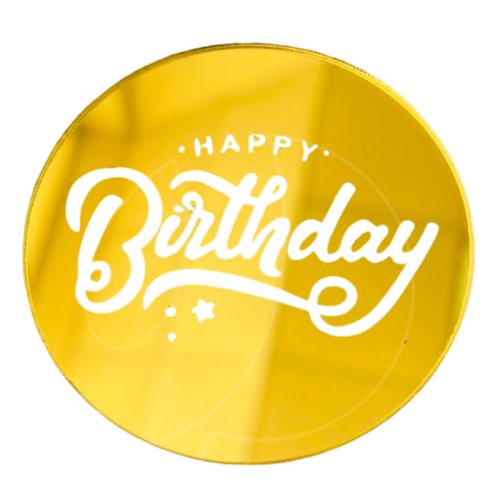 Топпер декоративный акриловый "С днём рождения №8" 