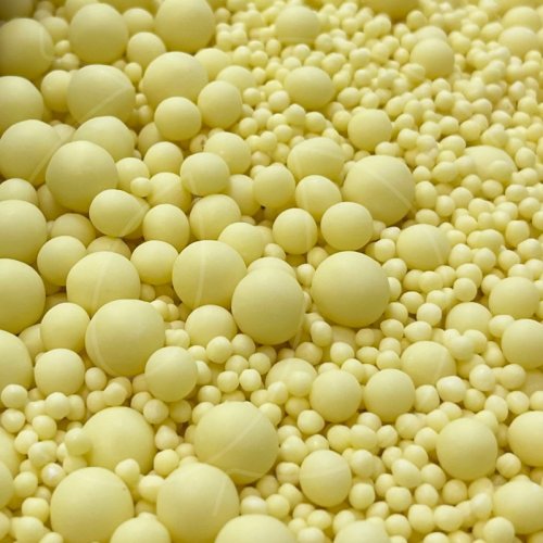 Посыпка кондитерская из дутого риса жемчуг матовый "Жёлтый микс" 50 г 235м