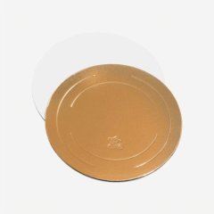 Подложка под торт Золото/Белая 3,2 мм 18 см ForG BASE 3,2 G/P D 180 S