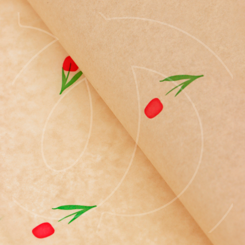 Бумага упаковочная Тишью "Тюльпаны красные" 50х70 см 10 шт 9942636